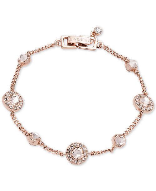 Givenchy Silver-Tone Pavé Bracelet - Fashion Jewelry - Jewelry ...