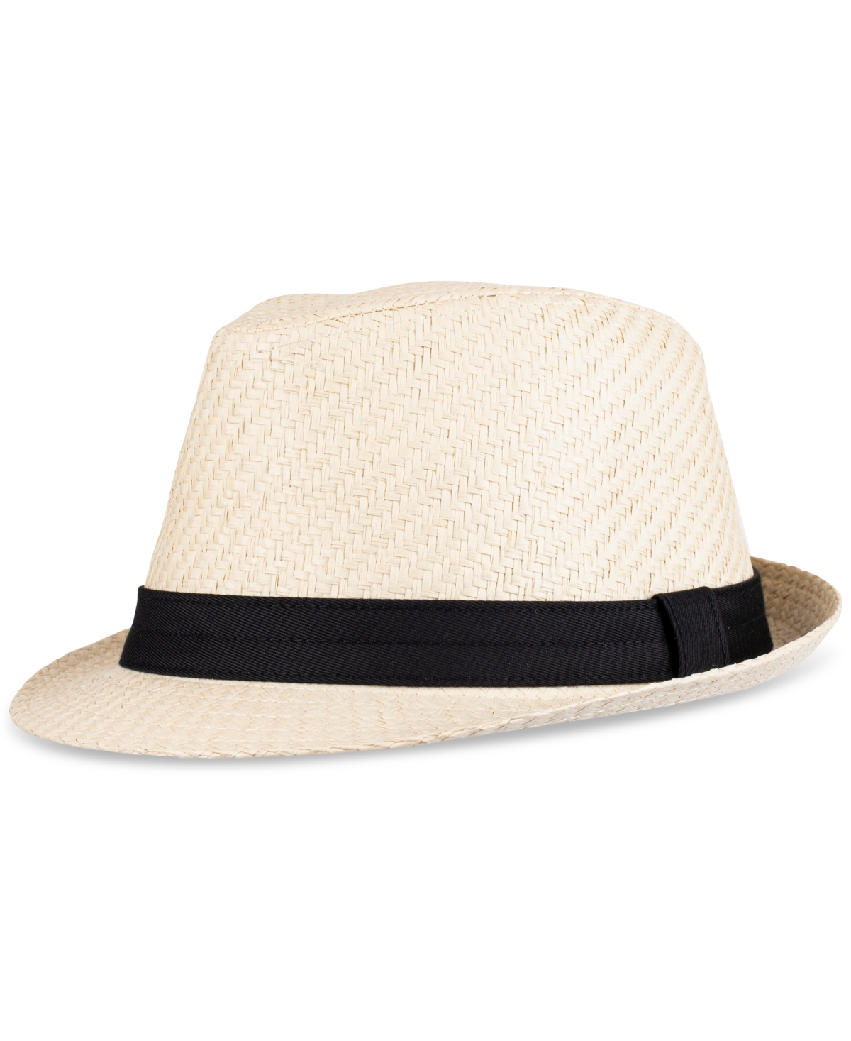 Men's Straw Fedora Hat - Natural