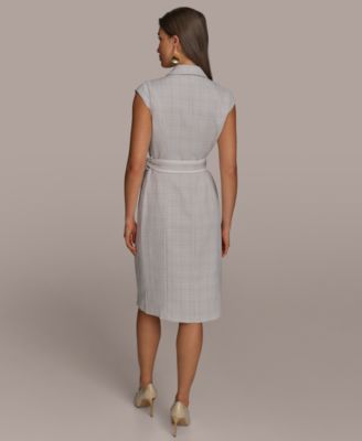 Donna Karan New York Women's Double-Breasted Tweed Dress