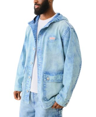 Истинная Религия True Religion Мужская джинсовая куртка из стрейчевой ткани большого размера True Religion 39890₽