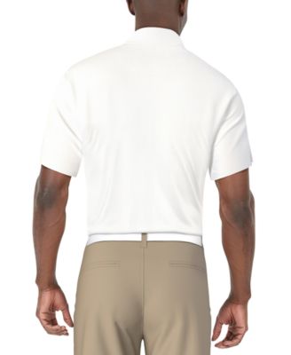 Men's Stripe Print Short Sleeve Golf Polo Shirt