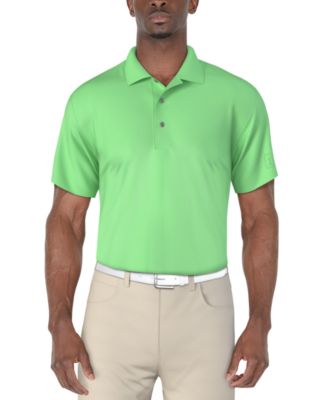 Men's Airflux Solid Mesh Short Sleeve Golf Polo Shirt