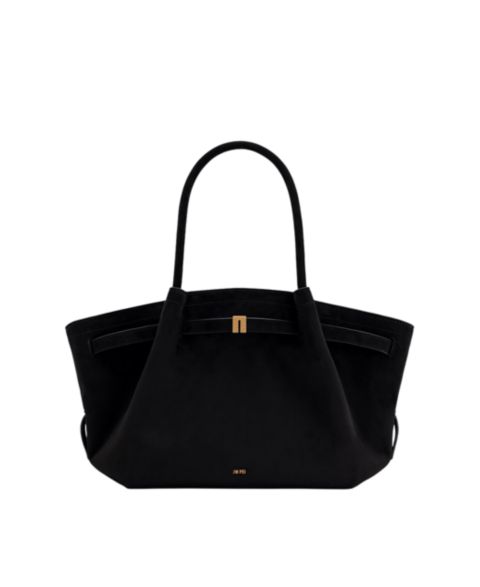 Женская сумка JW PEI Hana Medium Faux Suede, цвет: Чёрный
