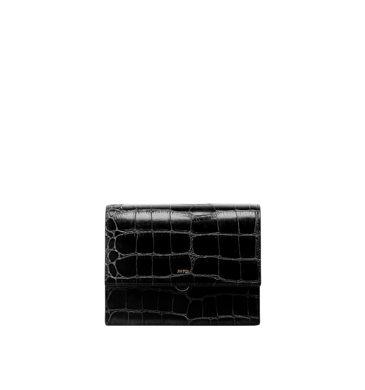 Jw Pei Handbags Mini Flap Croc Crossbody Bag In Black Croc