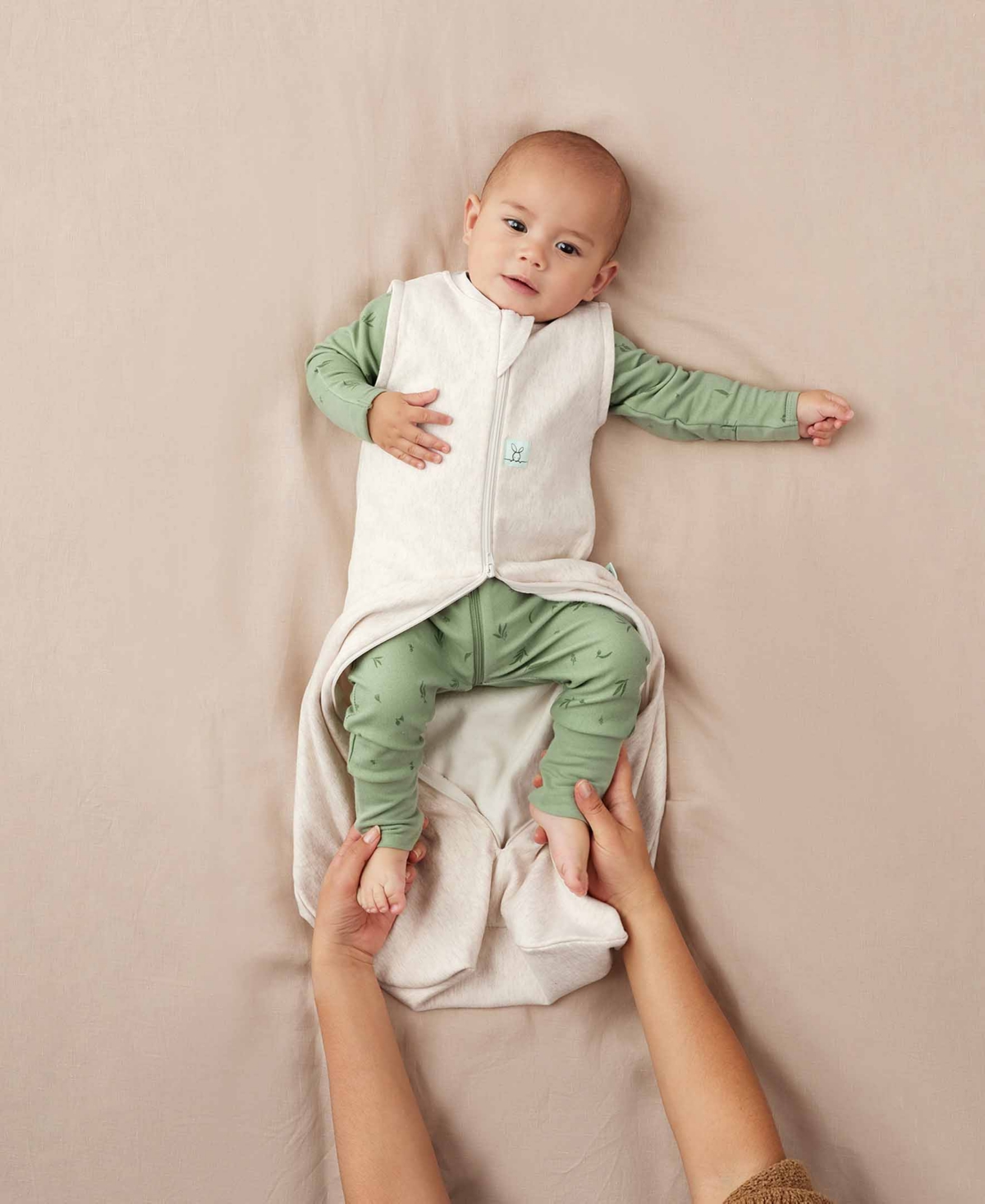 Ergopouch Baby Jersey 1.0 Tog Sleeping Sack In Oatmeal