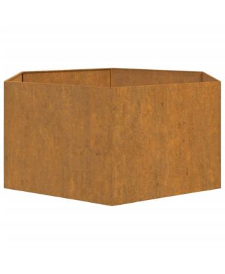 Planter Rusty Corten Steel Large Decorative Inlays Planter