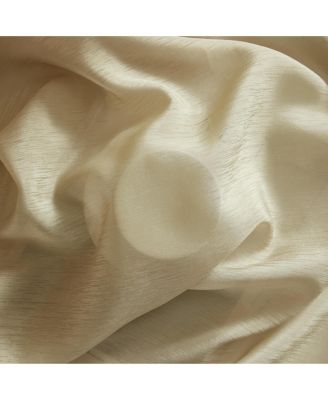 2 Piece Semi Sheer Voile Light Filtering Window Curtain Grommet Panels for Bedroom & Living Room (37 W x 84 L Inch Long Per Panel, Taupe)