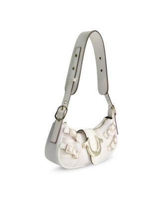 Multi Strap Denim Shoulder Bag