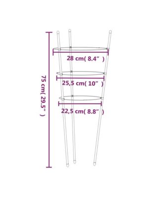 Set of 5 Garden Plant Suppor