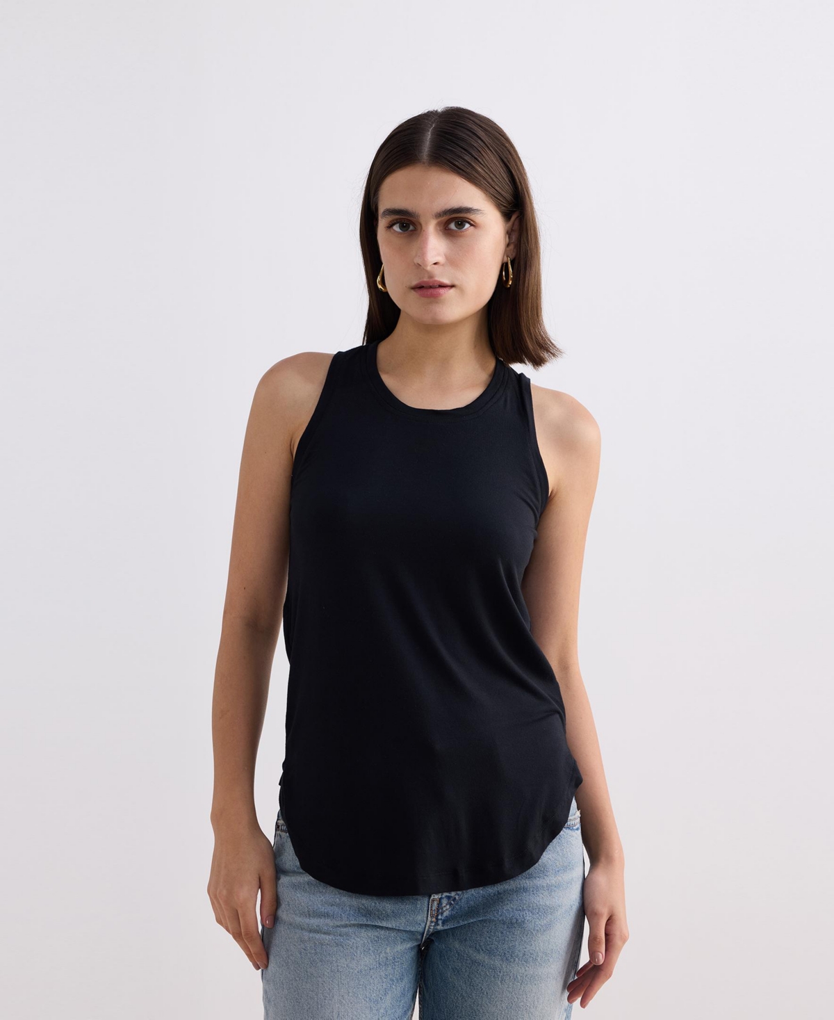 Women's Back to Basics Top in Black - Black