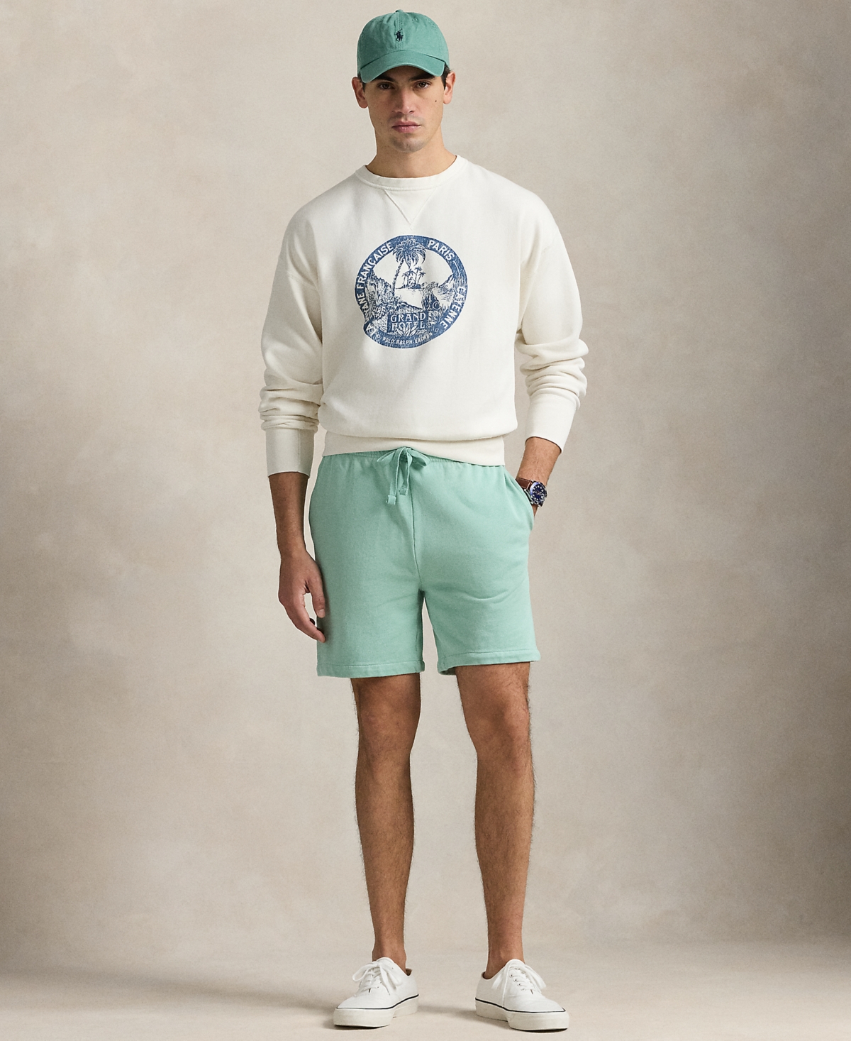 Polo Ralph Lauren 6.5-inch Loopback Fleece Short In Celadon