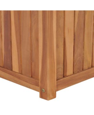 Raised Bed 19.7"x19.7"x19.7" Solid Wood Teak