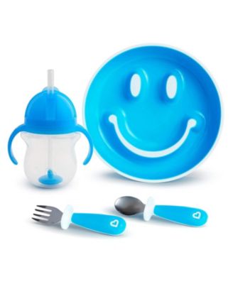 Toddler 4 piece Be Happy Dining Set, Blue