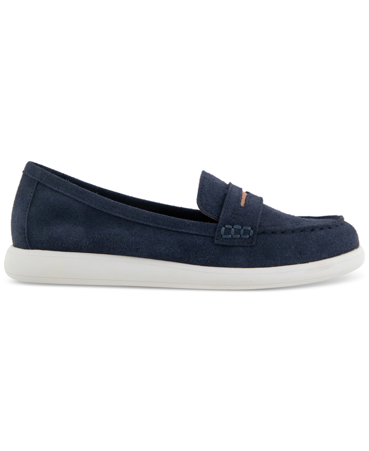 Shop Gentle Souls Women's Bailey Penny Loafers In Navy Suede