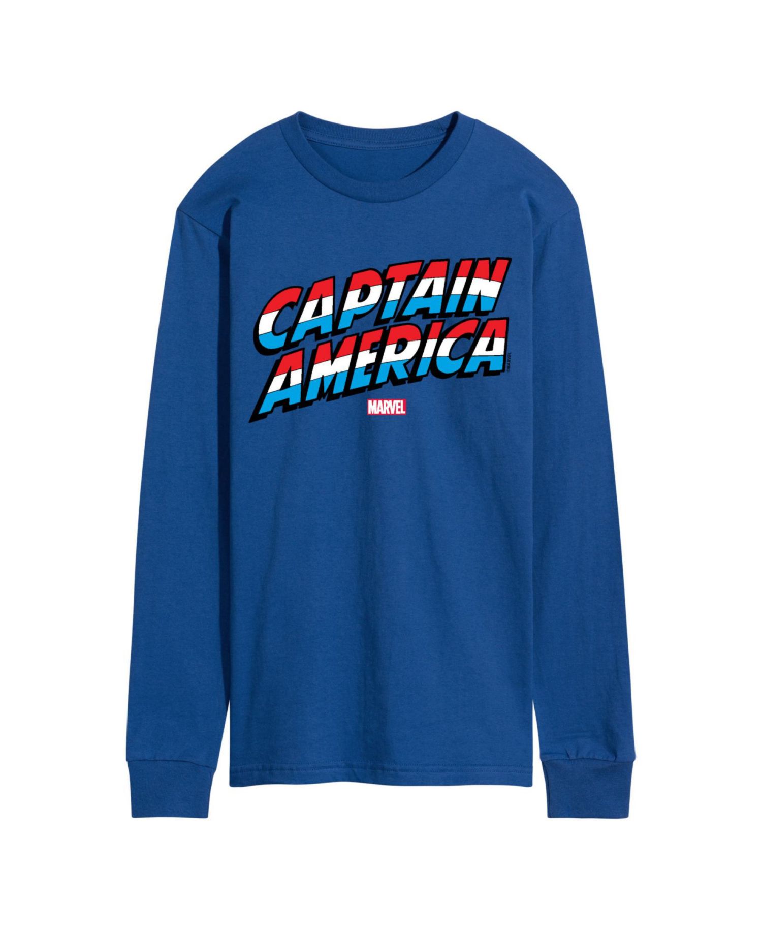 Men's Captain America Long Sleeve T-Shirt
