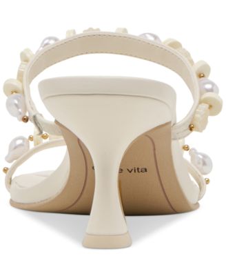 Women's Grason Beaded Double-Band Kitten-Heel Dress Sandals