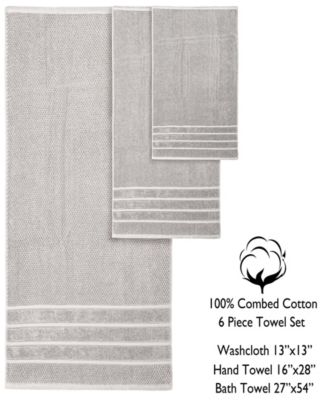 Waffle 6-Pc. Bath Towel Set