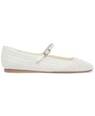 Women's Reyes Pearl Square-Toe Mary Jane Flats