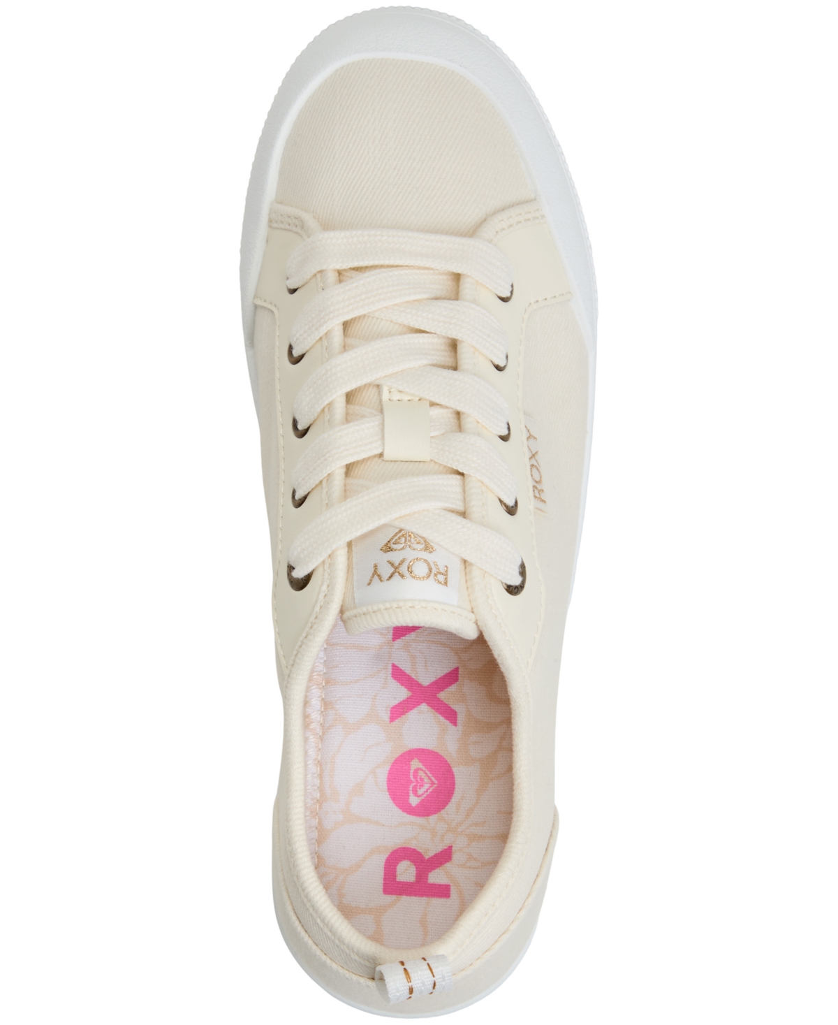 Roxy Women's Shorebreak Lace-up Sneakers In Cream