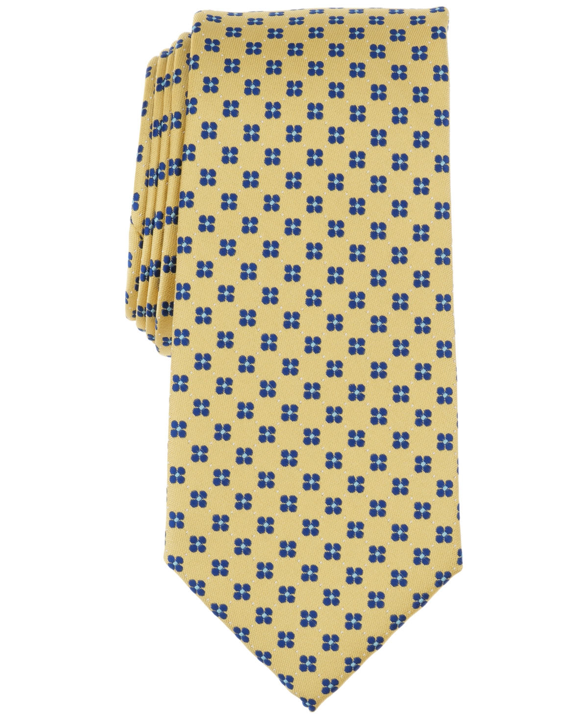 Men's Dovekie Box-Pattern Tie, Exclusively at Macy's - Pink