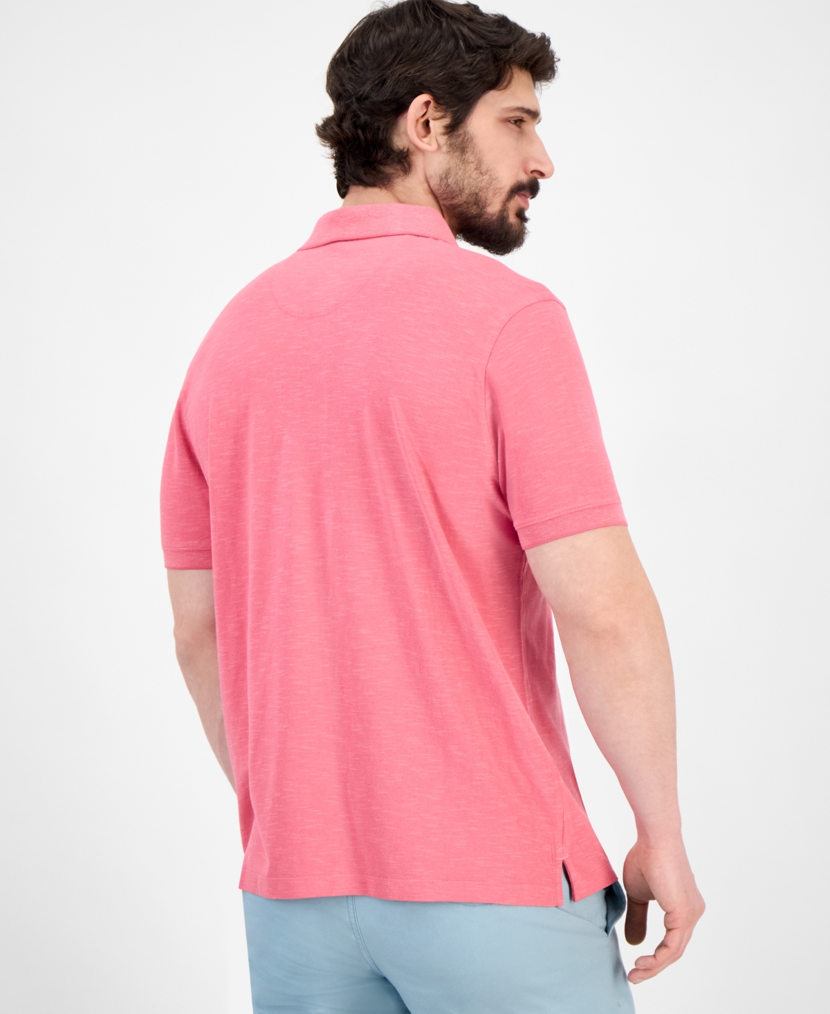 Tommy Bahama Men's Portola Point Space-dyed Stripe Polo Shirt In Pink