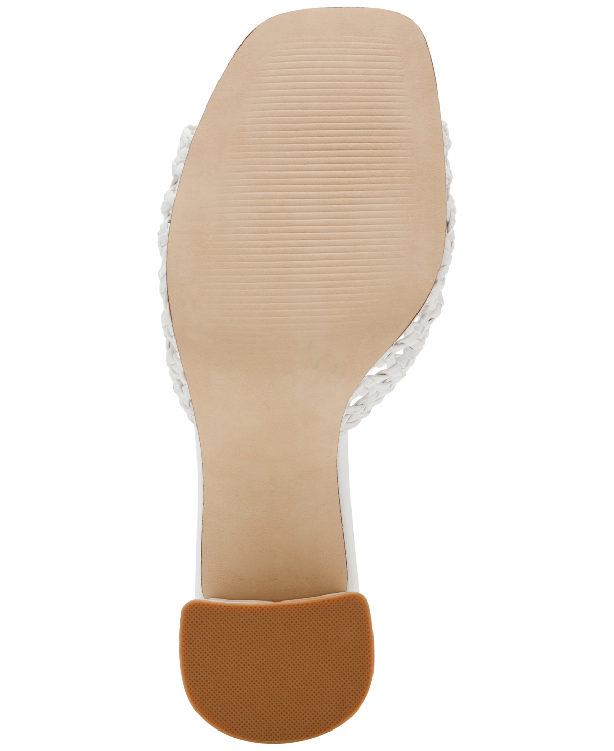 Shop Steve Madden Women's Mania Woven Block-heel Sandals In White