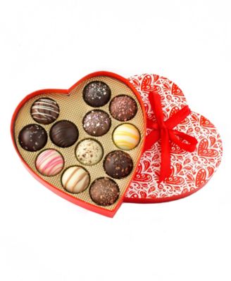 Valentine's Day Heart Truffles, 12 Pieces