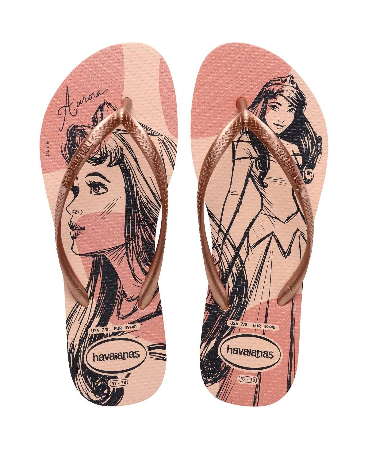 HAVAIANAS WOMEN'S SLIM PRINCESS SLIP ON SANDALS 