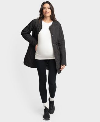 Seraphine Women's Maternity Reversible Quilted Jacket