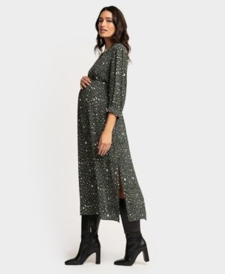 Seraphine Womens Maternity Animal Print Midi Dress 21990₽