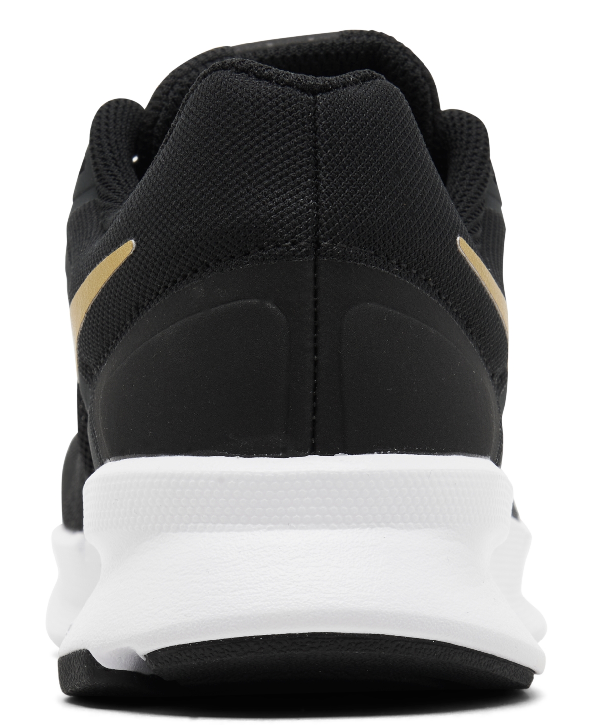 Nike Women's Run Swift 3 Running Sneakers From Finish Line In Black,met Gold