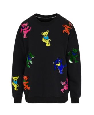 Grateful Dead Dancing Bears Sequin Relaxed Sweatshirt