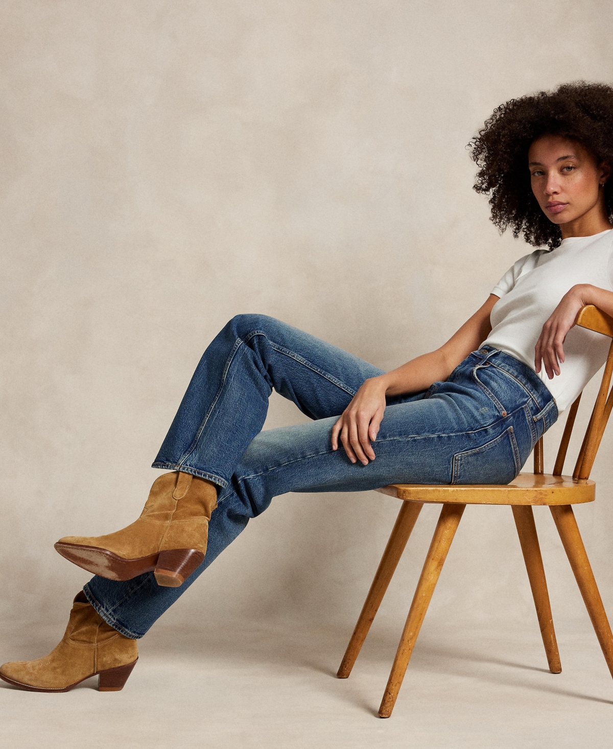 POLO RALPH LAUREN WOMEN'S BOOT JEANS 