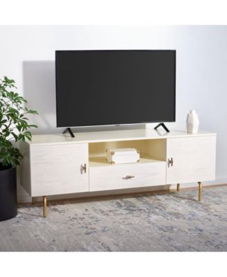 single  wood construction Genevieve collection contemporary design media stand