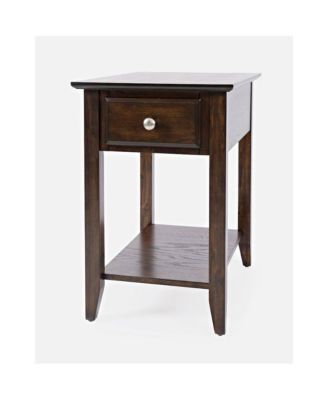 Modern Espresso Chairside End Table