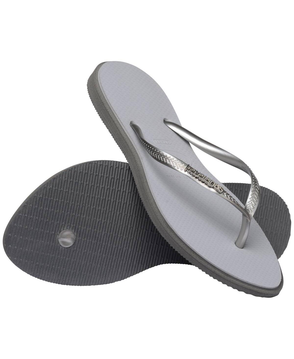 Havaianas Women's Slim Point Round Toe Sandals In Gray