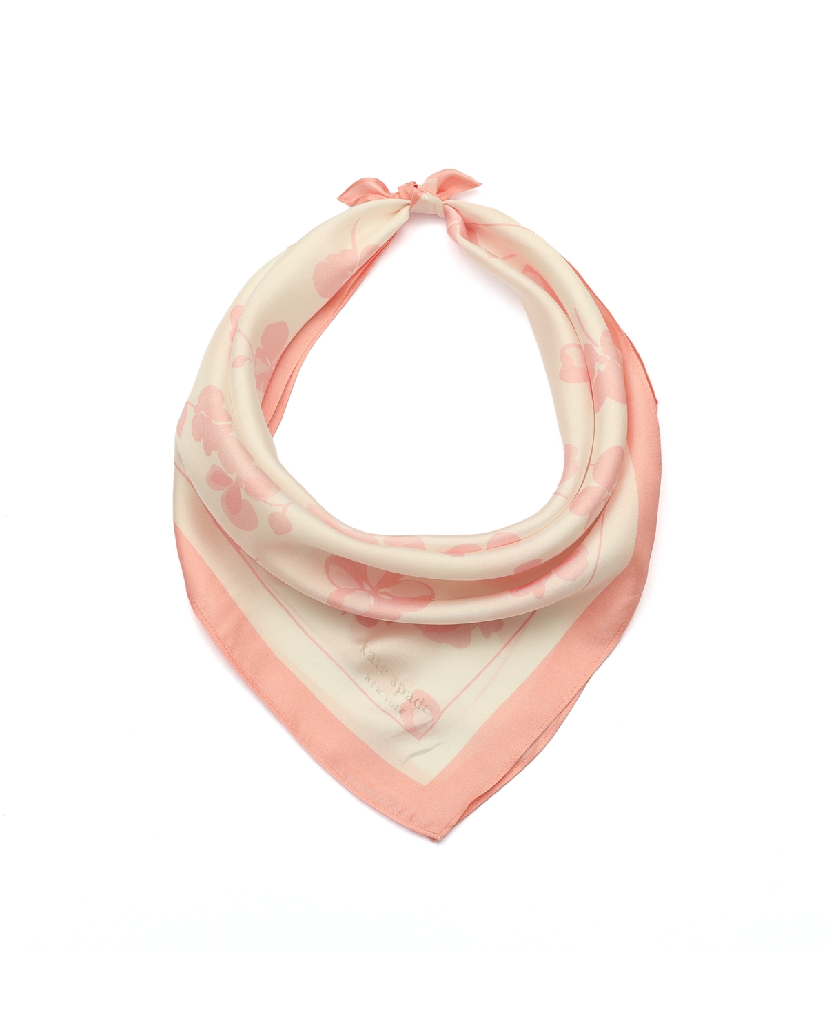 Shop Kate Spade Women's Spring Pansies Silk Bandana Scarf
