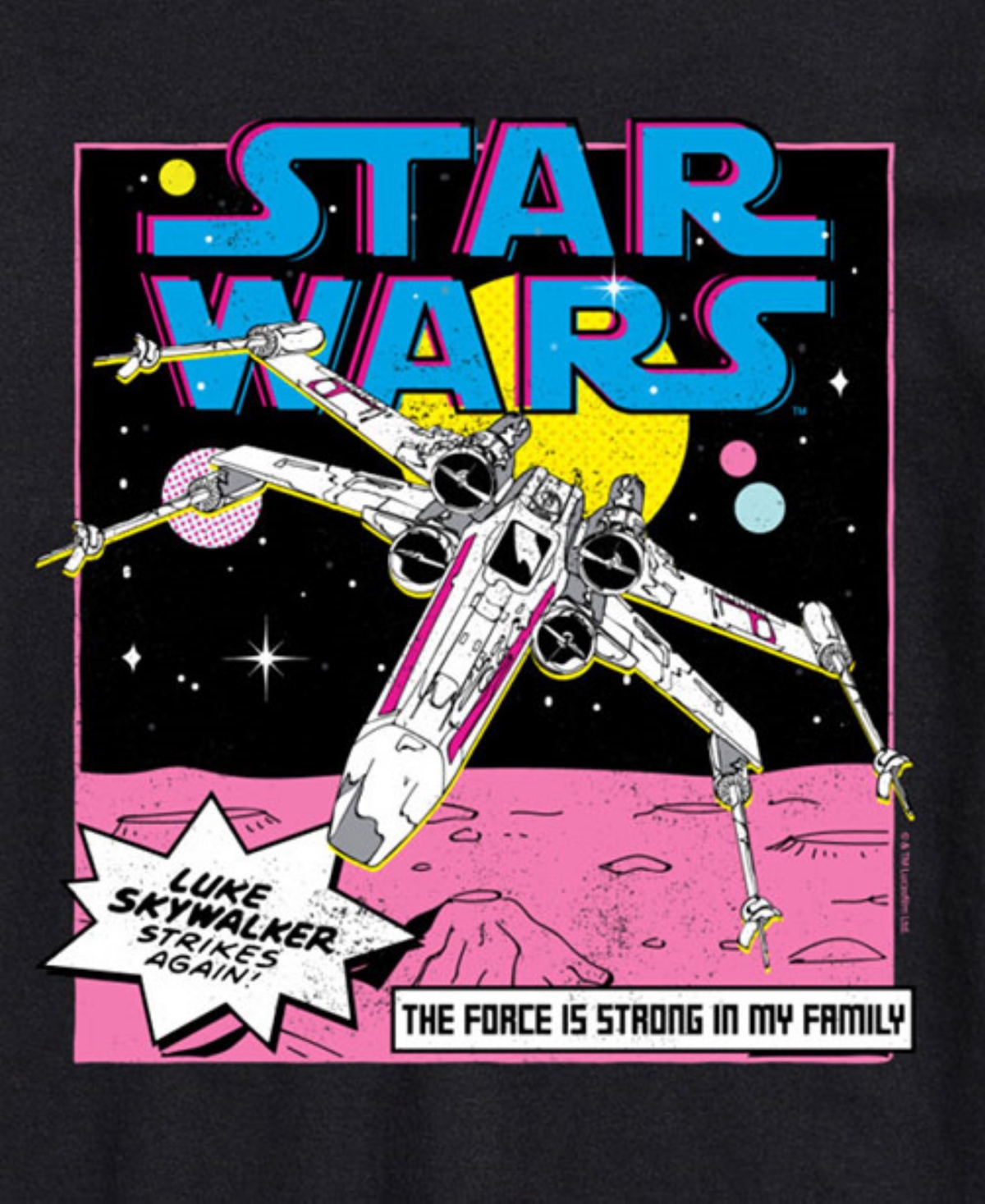 Airwaves Men's Star Wars Short Sleeve T-shirt In Black