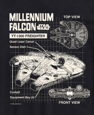 Men's Star Wars Millennium Falcon Short Sleeve T-Shirt