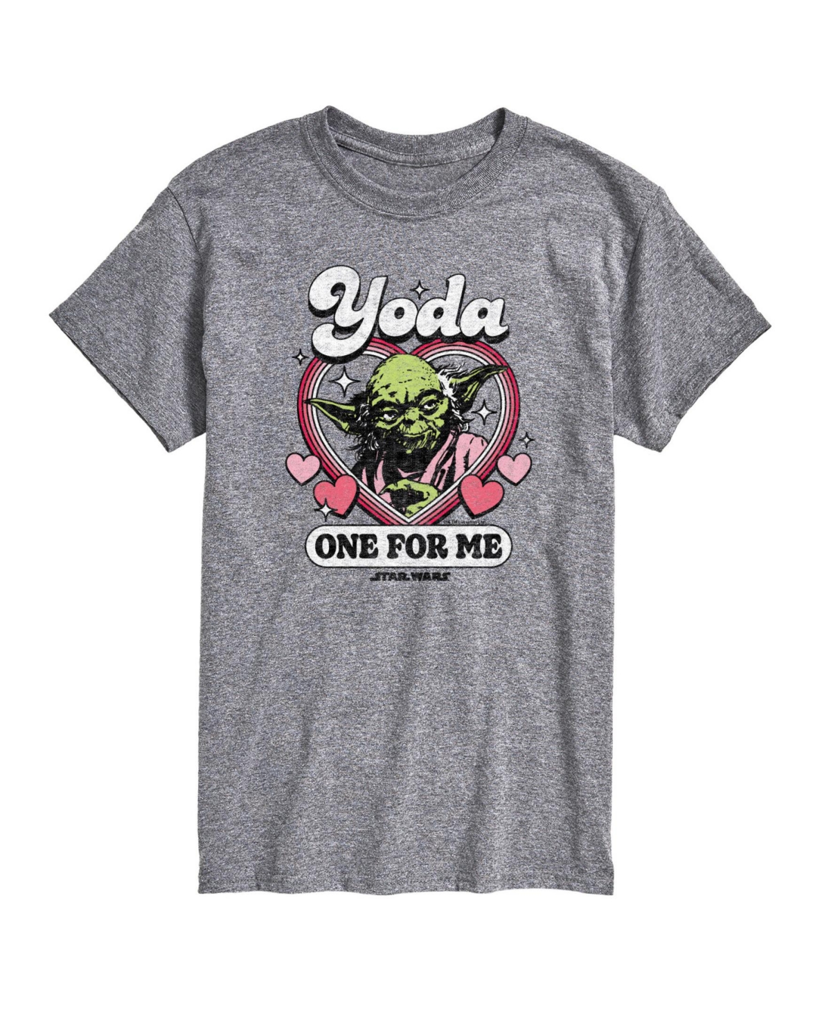 Airwaves Men's Star Wars Yoda One Short Sleeve T-shirt In Gray