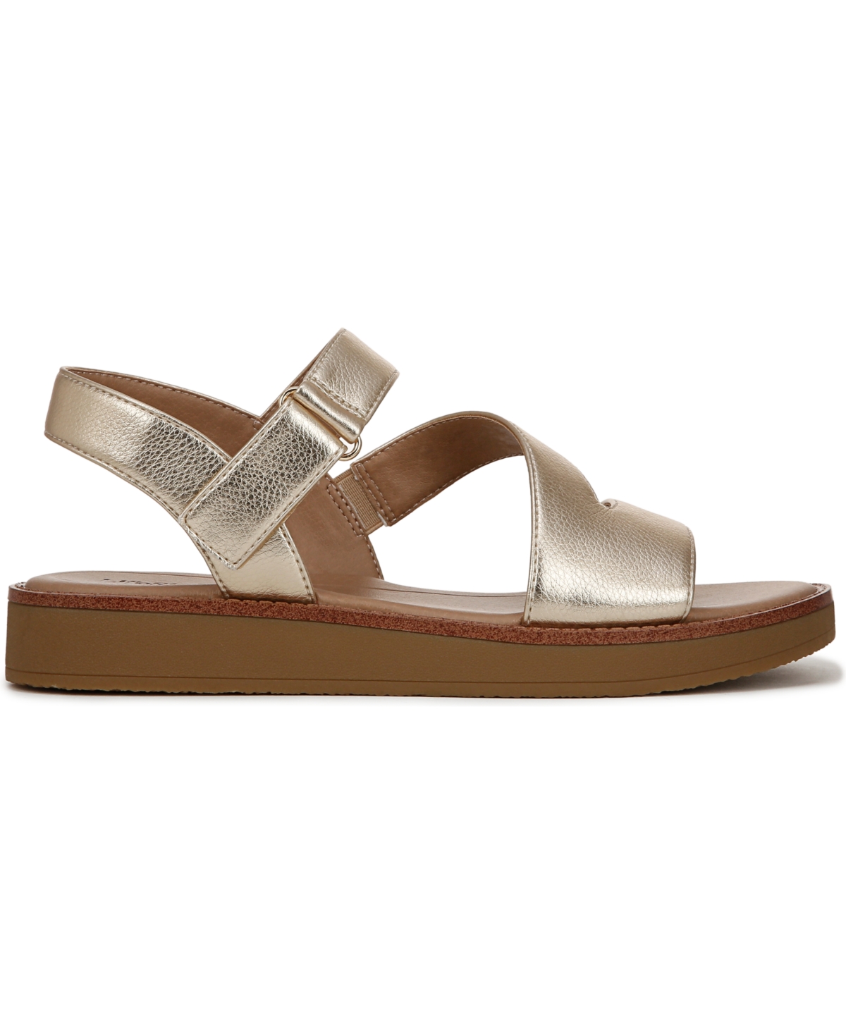 LIFESTRIDE WOMEN'S WAVERLY ROUND OPEN TOE STRAPPY PLATFORM SANDALS 