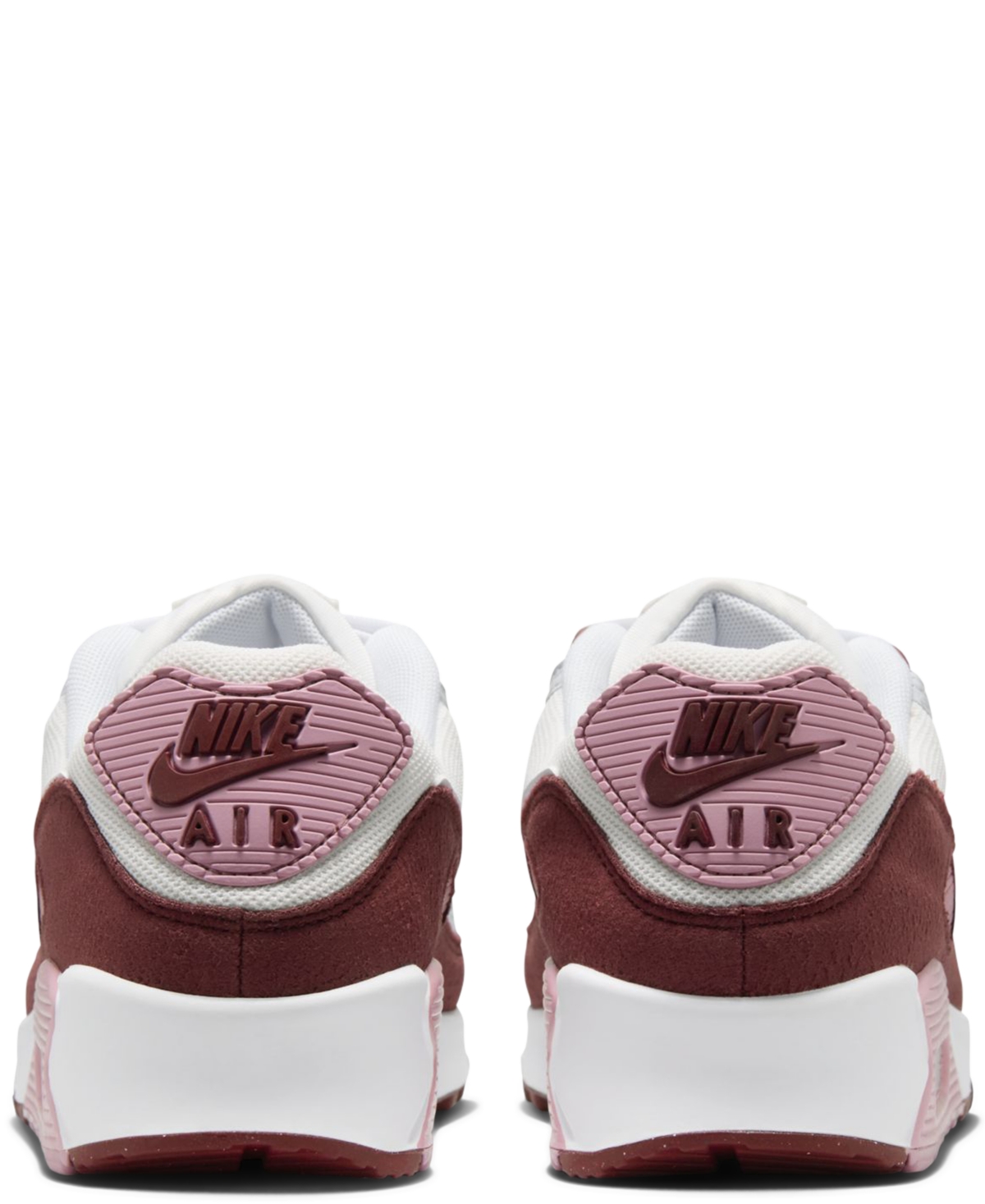 Nike Women's Air Max 90 Valentine's Day Se Casual Sneakers From Finish Line In Dark Team Red,white