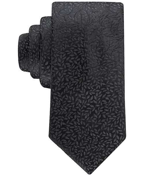 alfani Calvin Klein Men's Eastwood Botanical Tie Men's Fashion & Accessories