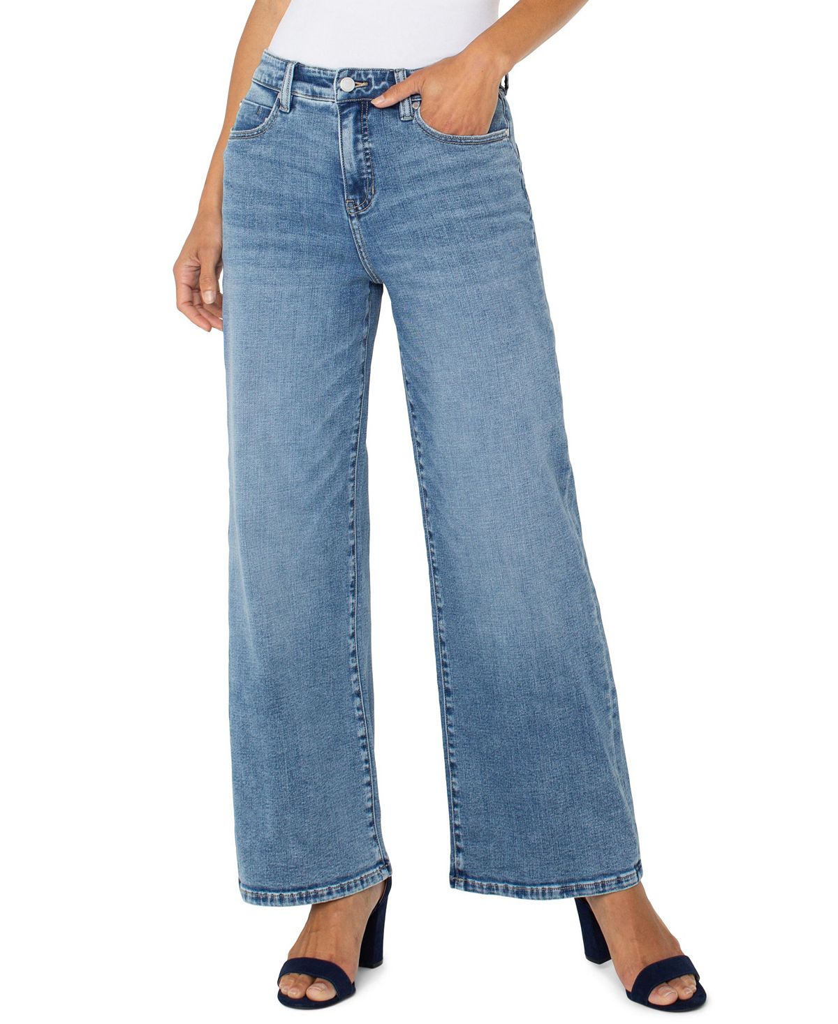 Liverpool Los Angeles Women's Stride High Rise Wide Leg Jeans view 3 — MAYCSS fashion products