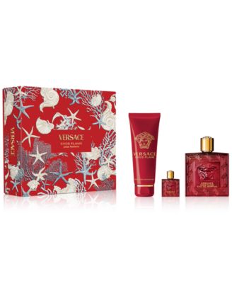 Versace - Men's 3-Pc. Eros Flame Eau de Parfum Gift Set