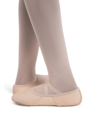 Little Girls Hanami Leather Wide Ballet Shoe