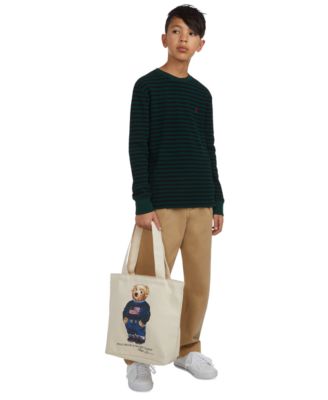 Kids Polo Bear Canvas Tote Bag 