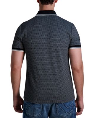 KARL LAGERFELD PARIS Мужская приталенная рубашка поло с текстурой Performance от KARL LAGERFELD PARIS 17890₽