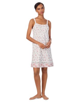 Lauren Ralph Lauren - Women's Button-Neck Floral Nightgown