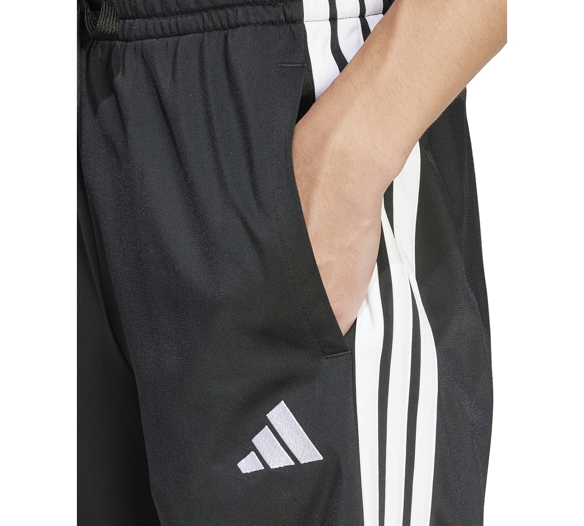 Adidas Originals Adidas Men's 3-stripes 10" Fleece Shorts In Black,wht